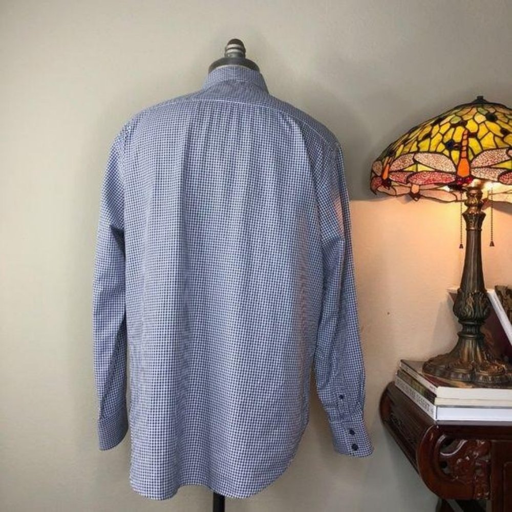 Robert Graham Button Down Gingham Plaid Embroider… - image 4